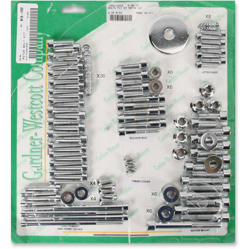 GARDNER-WESTCOTT P9677 Gardner-Westcott Bolt Kit - Motor Set - Socket-Head - Flht P-96-77