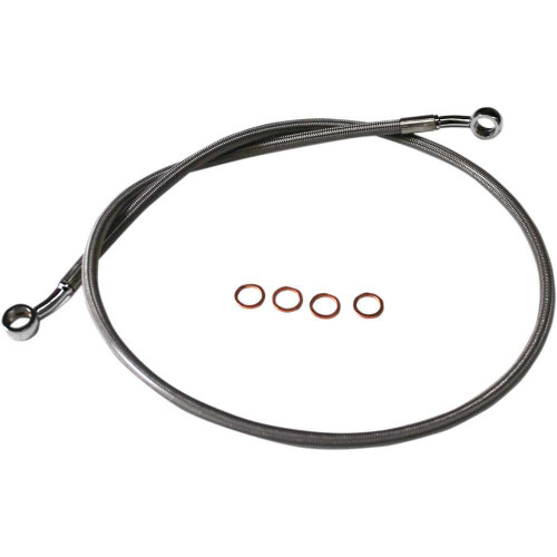 LA CHOPPERS LA8400KT08 La Choppers Scout Complete Stainless Braided Handlebar Cable/Brake Line Kit - Stock Handlebars La-8400Kt-08