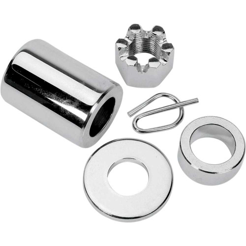 COLONY 20384 Colony Axle Spacer - Rear - Chrome - Kit - 00-05 Dyna 2038-4