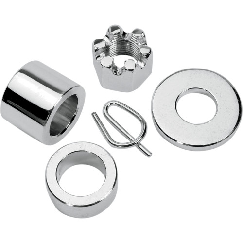 Colony Axle Spacer - Rear - Chrome - Kit - 00-03 Xl 2040-4
