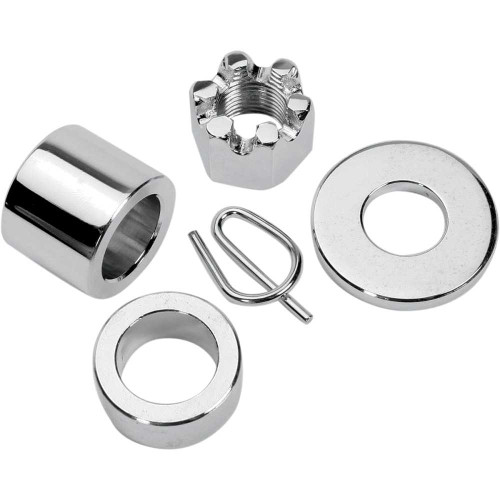 COLONY 20404 Colony Axle Spacer - Rear - Chrome - Kit - 00-03 Xl 2040-4