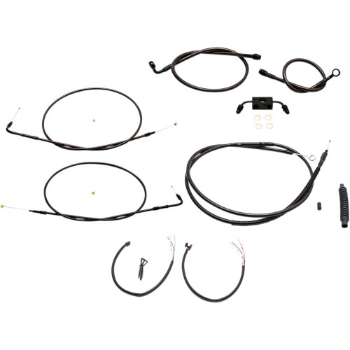 LA CHOPPERS LA8321KT208M La Choppers Handlebar Cable/Brake Line Kit - Complete - Mini Handlebars - Midnight La-8321Kt2-08M