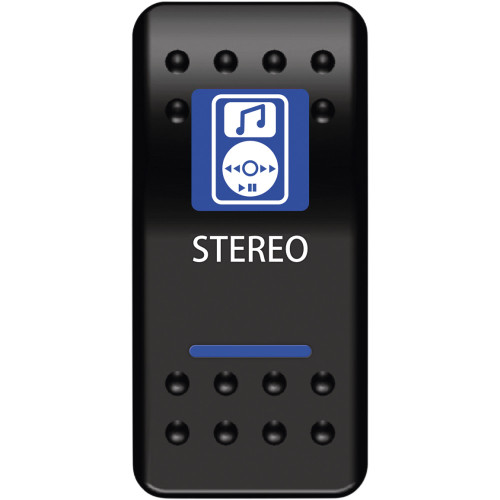 Moose Utility Rocker Switch - Stereo Str-Pwr