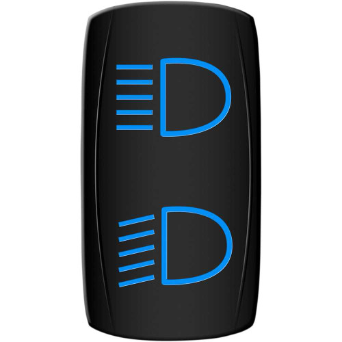 MOOSE UTILITY HLBPWR Moose Utility Rocker Switch - Hi/Lo Beam - Blue Hlb-Pwr