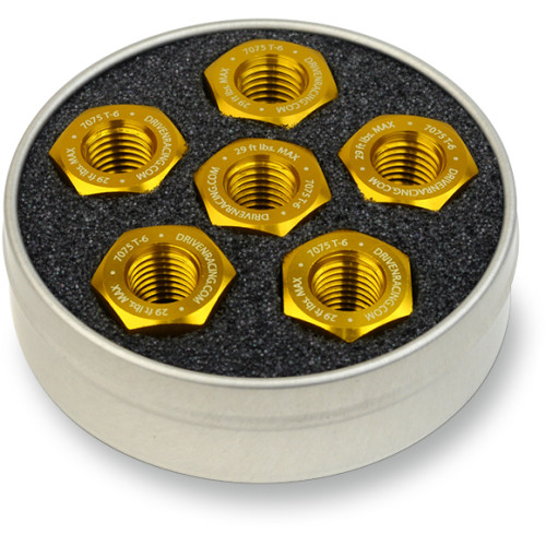 Driven Racing Aluminum Sprocket Nuts - Gold - M10 X 1.0 Dsn6Gd