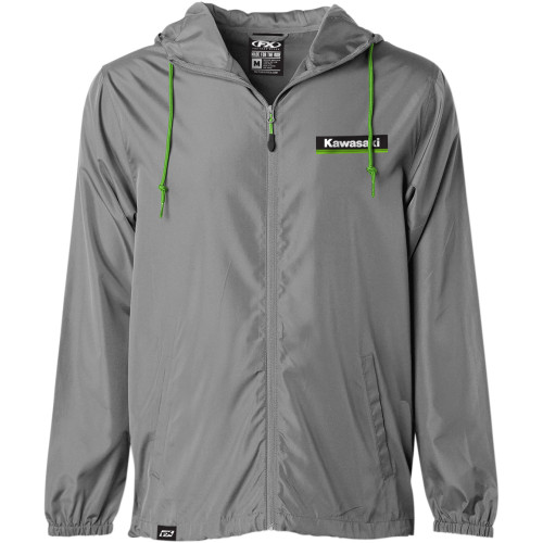 Factory Effex Kawasaki Windbreaker - Charcoal - 2Xl 23-85118