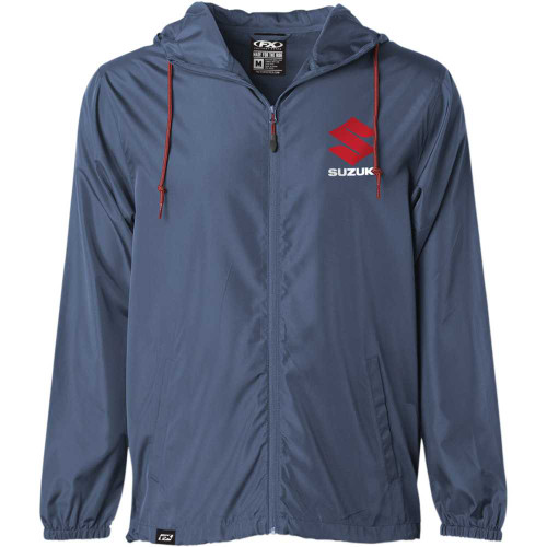 FACTORY EFFEX 2385412 Factory Effex Suzuki Windbreaker - Navy - Medium 23-85412
