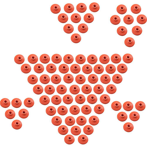 FAST-TRAC 653SPO84 Fast-Trac Backer Plates - Orange - Single - 84 Pack 653Spo-84