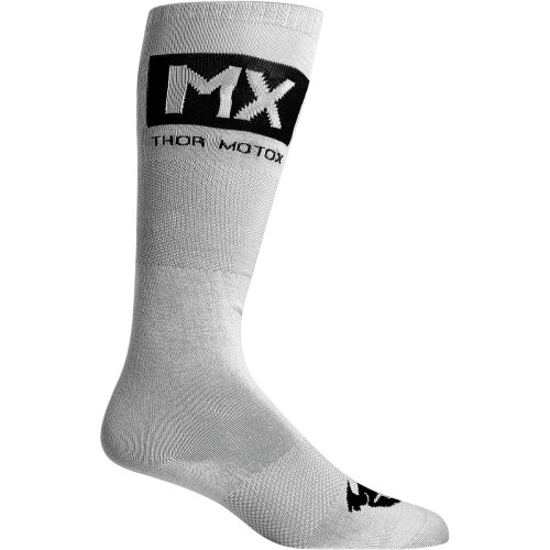 Thor Mx Cool Socks - Gray/Black - Size 10-13