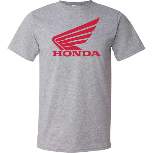HONDA APPAREL NP21SM18203X Honda Apparel Honda Wing T-Shirt - Heather Gray - 3Xl Np21S-M1820-3X
