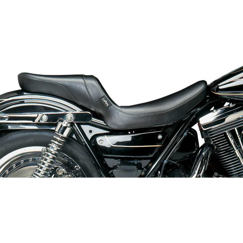 LE PERA L547S Le Pera Daytona 2-Up Seat - Without Backrest - Smooth - Black - Fxr L-547S