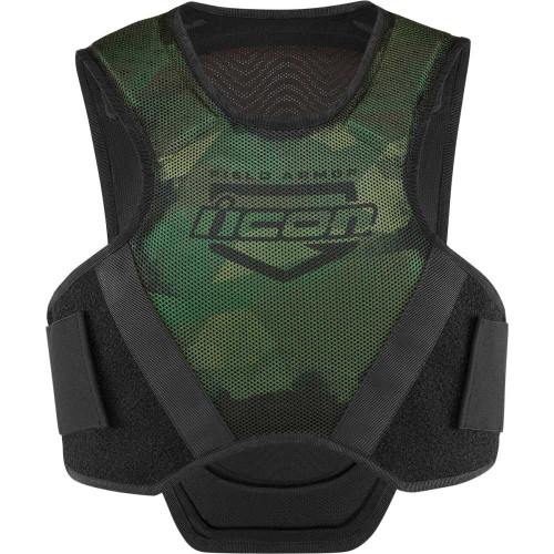 ICON 2702-0280 Icon Field Armor Softcore Vest - Green Camo - 3Xl/4Xl