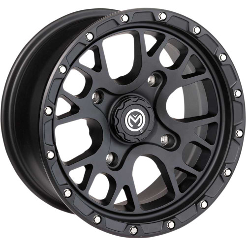 MOOSE UTILITY 545MO147110SB44 Moose Utility Wheel - 545X - Front/Rear - Black - 14X7 - 4/110 - 4+3 545Mo147110Sb44