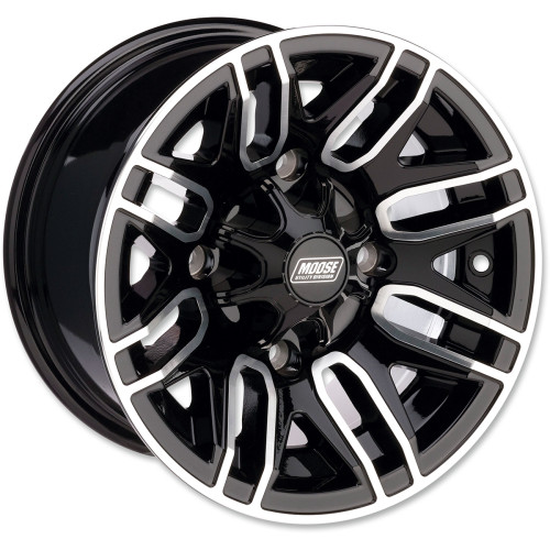 Moose Utility Wheel - 112X - Front - Black - 12X7 - 4/136 - 4+3 112M127136Gbmf4