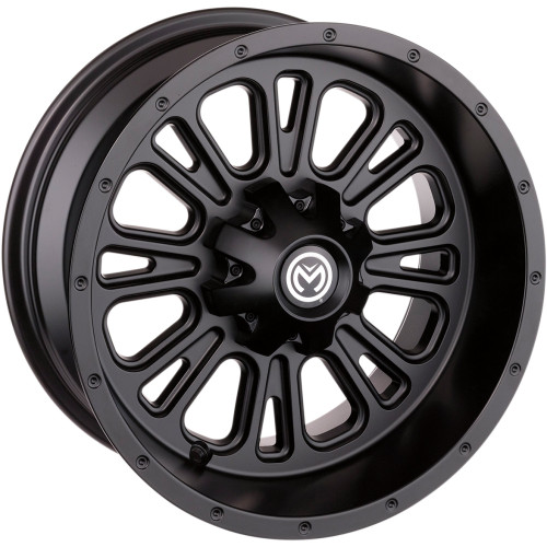 Moose Utility Wheel - 399X - Front - Black - 14X7 - 4/156 - 4+3 399Mo147156Mb4