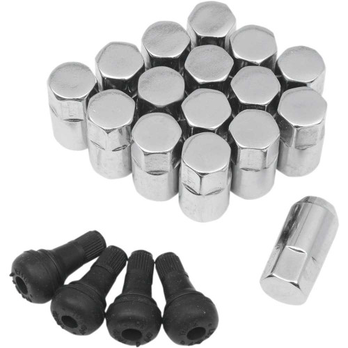 MOOSE UTILITY SP300MO208 Moose Utility Lug Nut - 10 Mm X 1.25 - Chrome - Tapered - 16 Pack Sp300Mo208