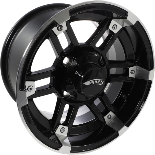 Ams Wheel - Roll'N 104 - Front/Rear - Machined Black - 12X7 - 4/110 - 5+2 2709-031Ab Ams Wheel - Roll'N 104 - Front/Rear - Machined Black - 12X7 - 4/110 - 5+2 2709-031Ab