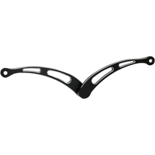 Accutronix Heel/Toe Shifter - Slotted - Black Flht-Sn