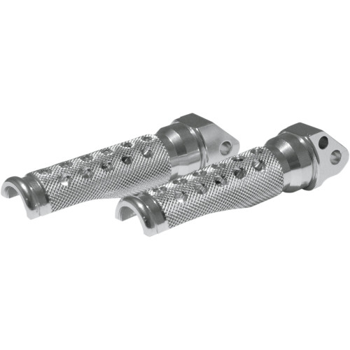 Emgo Footpegs - Slash-Cut - Silver 50-11321A