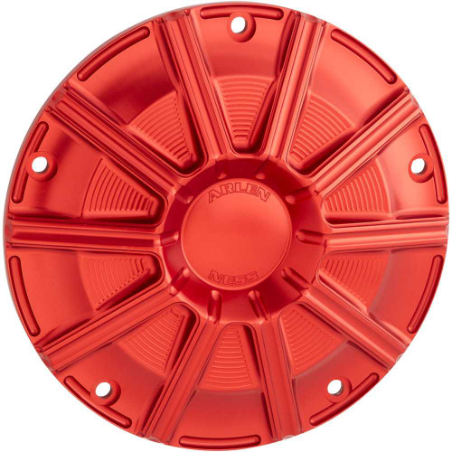 ARLEN NESS 700006 Arlen Ness 10-Gauge Derby Cover - Red - Touring/Trike 700-006