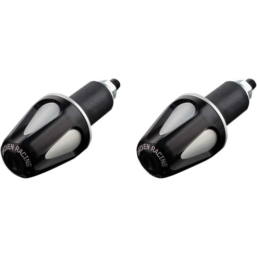 DRIVEN RACING DXBBK2 Driven Racing Bar End Weight - Black/Silver Dxb-Bk2
