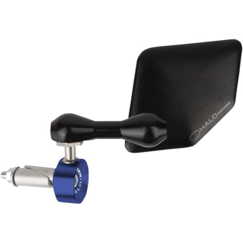 DRIVEN RACING DHBMLBL Driven Racing Halo Mirror - Blue - Left Dhbml-Bl