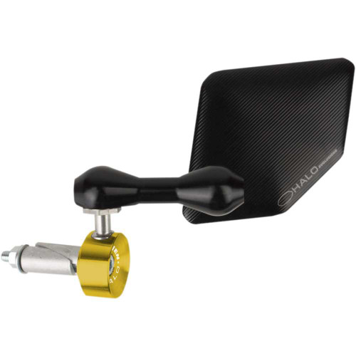 DRIVEN RACING DHBMLGD Driven Racing Halo Mirror - Gold - Left Dhbml-Gd