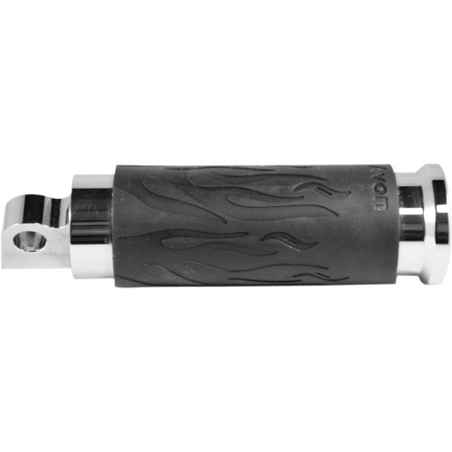 Avon Grips Footpegs - Flame - Chrome Fp-Fla-80
