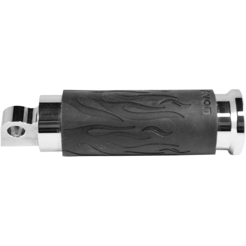 AVON GRIPS FPFLA80 Avon Grips Footpegs - Flame - Chrome Fp-Fla-80