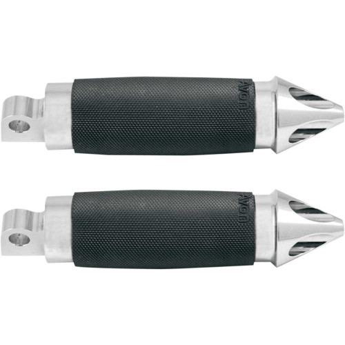AVON GRIPS FPCC85CHSPI Avon Grips Footpegs - Custom Spike - Chrome Fp-Cc-85-Ch-Spi