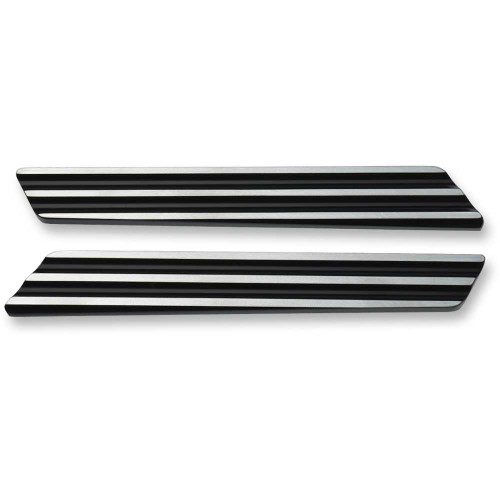 JOKER MACHINE 045012 Joker Machine Saddlebag Latch Inserts - Black/Silver 04-501-2