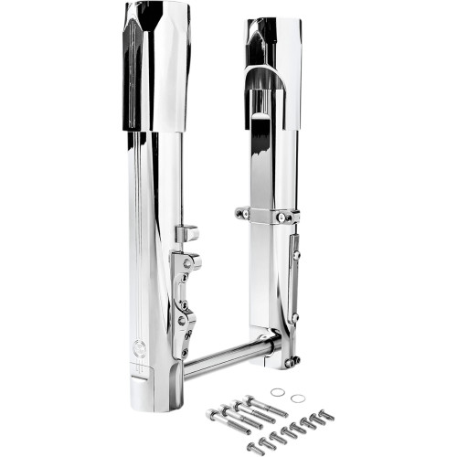Performance Machine (Pm) Fork Legs - Chrome - Lower - Single Disc 0208-2174-Ch