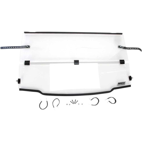 MOOSE UTILITY LEMA1000026 Moose Utility Full Folding Windshield - Polished Lema100-0026