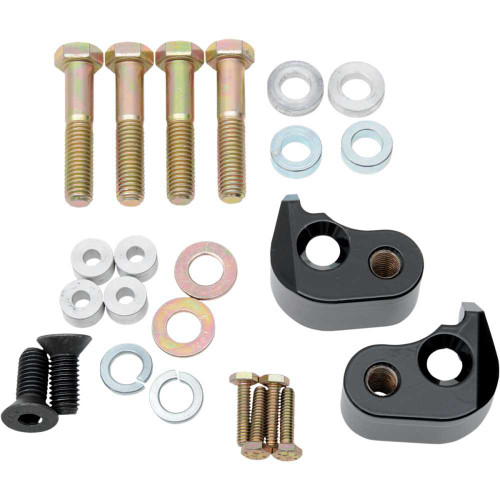 LA CHOPPERS LA759000B La Choppers Rear Lowering Kit - Black Powder Coated - Lowers 1" - '02-'16 Fl La-7590-00B