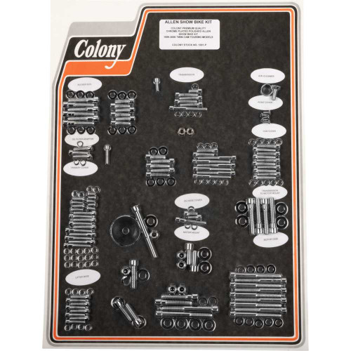 COLONY 1001P Colony Bolt Kit - Motor Transmission - Polished - Flt 1001P