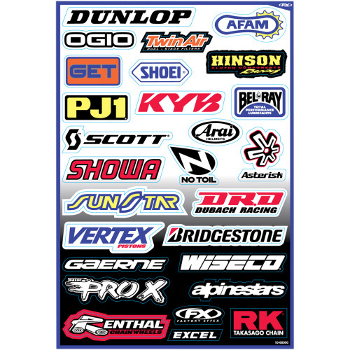 Factory Effex Decal Kit - Sponsor A 10-68000