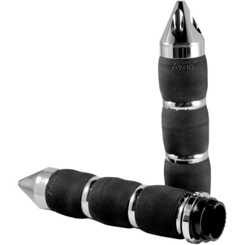 AVON GRIPS MTAIR90CHSP Avon Grips Grips - Spike Air - Cushioned - Touring - Chrome Mt-Air-90-Ch-Sp