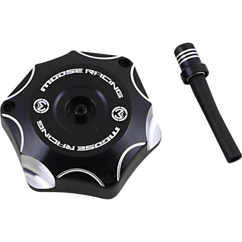 MOOSE RACING T035114B Moose Racing Aluminum Gas Cap - Black - Beta T03-5114B