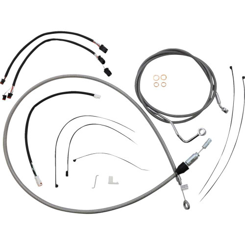 MAGNUM SHIELDING 5891141 Magnum Shielding Xr Handlebar Installation Kit - Stainless Steel/Chrome 5891141