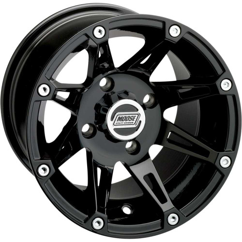MOOSE UTILITY 387MO148136GB4 Moose Utility Wheel - 387X - Rear - Black - 14X8 - 4/136 - 4+4 387Mo148136Gb4