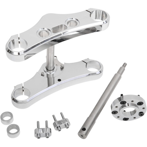 Accutronix Triple Tree - 49 Mm - Chrome - 3 Rake Twd349-Esck8