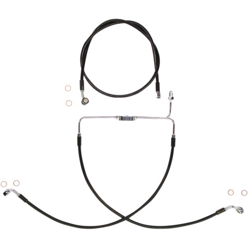 Magnum Shielding Brake Line Kit - Xr - Black Sbc1310-27