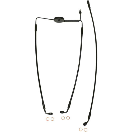 MAGNUM SHIELDING SBB131025 Magnum Shielding Brake Line - Front - Xr - Black Sbb1310-25