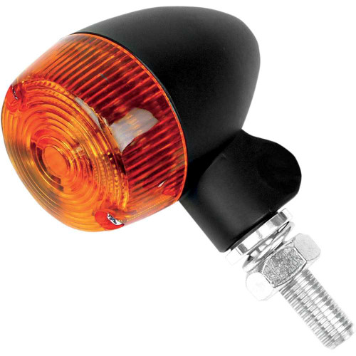 K&S TECHNOLOGIES 258320BK K&S Technologies Marker Light - Single Filament - Black/Amber - Style 1 25-8320Bk