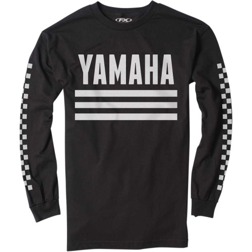 FACTORY EFFEX 2387212 Factory Effex Yamaha Racer Long-Sleeve T-Shirt - Black - Medium 23-87212
