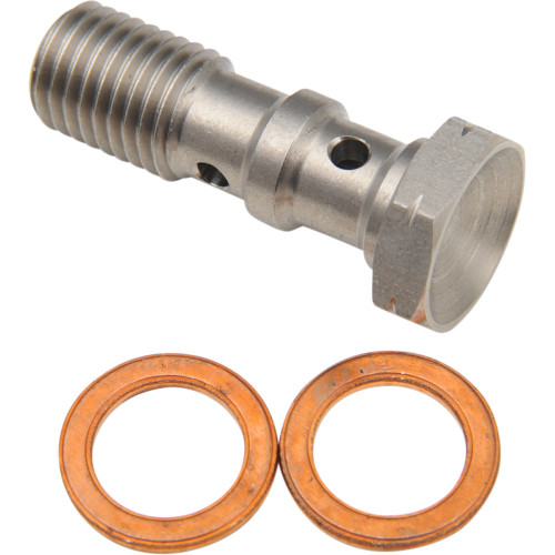 Goodridge Banjo Bolt - M10 X 1.25 - Double - Stainless Steel P993-03-32C