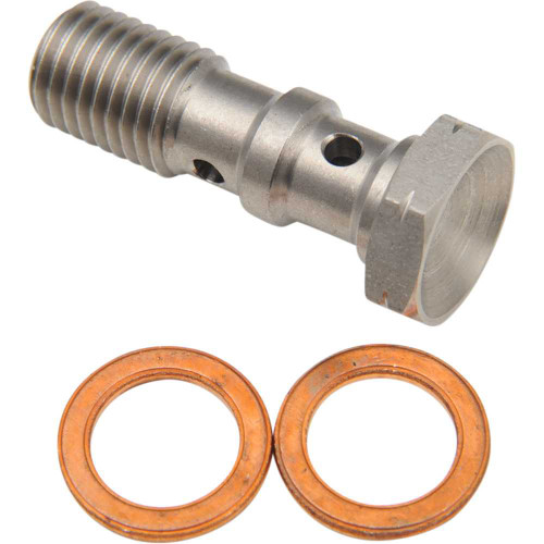 GOODRIDGE P9930332C Goodridge Banjo Bolt - M10 X 1.25 - Double - Stainless Steel P993-03-32C