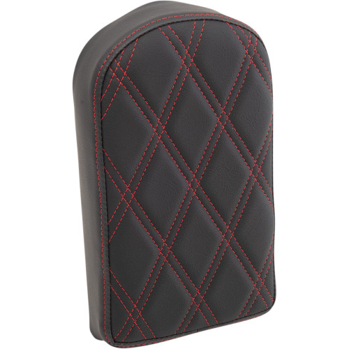 Drag Specialties Sissy Bar Pad - Double Diamond - Red - 10"