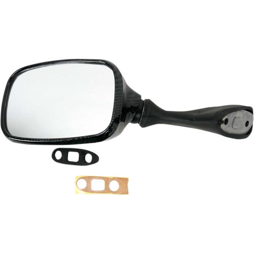 EMGO 2078222 Mirror - Side View - Carbon Fiber - Rectangle - Left - Suzuki 20-78222
