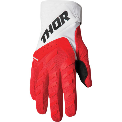 Thor Youth Spectrum Gloves - Red/White - 2Xs